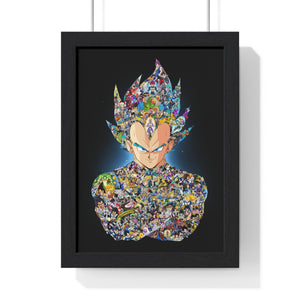 VEGETA WITH STORY COLOR FRAMED POSTER VEGETA WITH STORY COLOR FRAMED POSTER
