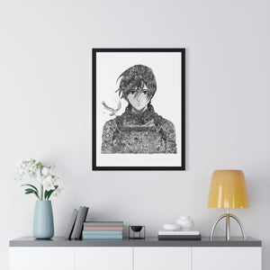 MIKASA BLACK & WHITE FRAMED POSTER MIKASA BLACK & WHITE FRAMED POSTER