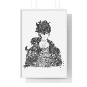 SUNG JINWOO BLACK & WHITE FRAMED POSTER SUNG JINWOO BLACK & WHITE FRAMED POSTER