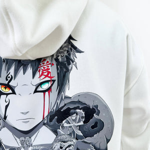GAARA BLACK & WHITE HOODIE (Ship from Viet Nam) GAARA BLACK & WHITE HOODIE (Ship from Viet Nam)