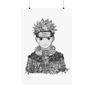 KID NARUTO BLACK & WHITE POSTER KID NARUTO BLACK & WHITE POSTER