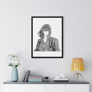 HOWL BLACK & WHITE FRAMED POSTER HOWL BLACK & WHITE FRAMED POSTER