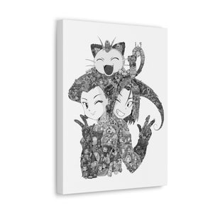 TEAM ROCKET BLACK & WHITE CANVAS TEAM ROCKET BLACK & WHITE CANVAS