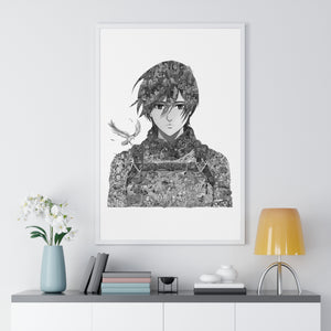 MIKASA BLACK & WHITE FRAMED POSTER MIKASA BLACK & WHITE FRAMED POSTER