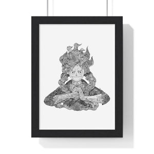 LUFFY GEAR 5 BLACK & WHITE FRAMED POSTER LUFFY GEAR 5 BLACK & WHITE FRAMED POSTER