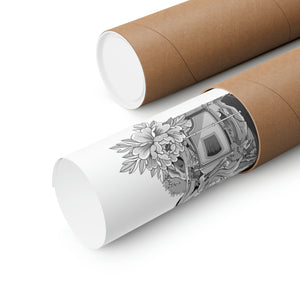 HOWL BLACK & WHITE POSTER HOWL BLACK & WHITE POSTER