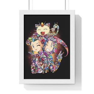 TEAM ROCKET COLOR FRAMED POSTER TEAM ROCKET COLOR FRAMED POSTER