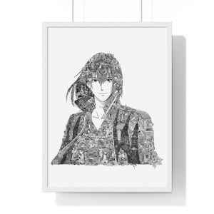 HOWL BLACK & WHITE FRAMED POSTER HOWL BLACK & WHITE FRAMED POSTER