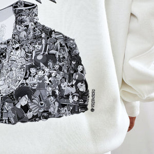 ASH BLACK & WHITE HOODIE (Ship from Viet Nam) ASH BLACK & WHITE HOODIE (Ship from Viet Nam)