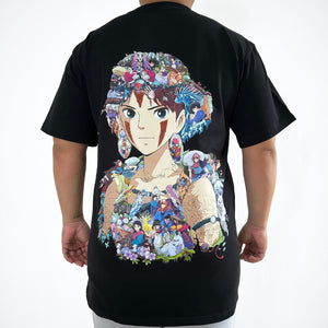 PRINCESS MONONOKE COLOR PREMIUM T-SHIRT (Art on back - Ship from Viet Nam) PRINCESS MONONOKE COLOR PREMIUM T-SHIRT (Art on back - Ship from Viet Nam)