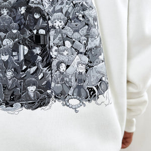 ZENITSU BLACK & WHITE HOODIE (Ship from Viet Nam) ZENITSU BLACK & WHITE HOODIE (Ship from Viet Nam)