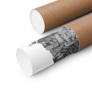 KID NARUTO BLACK & WHITE POSTER KID NARUTO BLACK & WHITE POSTER