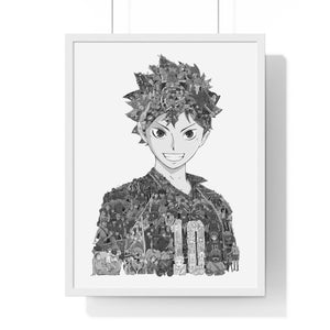 HINATA BLACK & WHITE FRAMED POSTER HINATA BLACK & WHITE FRAMED POSTER