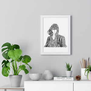 HOWL BLACK & WHITE FRAMED POSTER HOWL BLACK & WHITE FRAMED POSTER