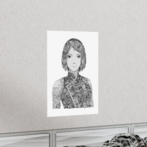 SAKURA BLACK & WHITE POSTER SAKURA BLACK & WHITE POSTER