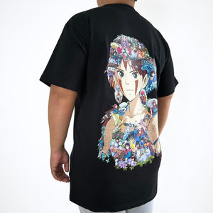 PRINCESS MONONOKE COLOR PREMIUM T-SHIRT (Art on back - Ship from Viet Nam) PRINCESS MONONOKE COLOR PREMIUM T-SHIRT (Art on back - Ship from Viet Nam)