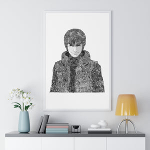 MIGHT GUY BLACK & WHITE FRAMED POSTER MIGHT GUY BLACK & WHITE FRAMED POSTER