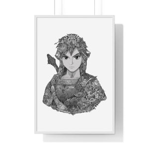 LINK BLACK & WHITE FRAMED POSTER LINK BLACK & WHITE FRAMED POSTER