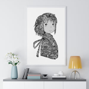 CHIHIRO BLACK & WHITE FRAMED POSTER CHIHIRO BLACK & WHITE FRAMED POSTER