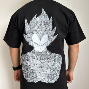 VEGETA WITH STORY PREMIUM T-SHIRT (Art on back - Ship from Viet Nam) VEGETA WITH STORY PREMIUM T-SHIRT (Art on back - Ship from Viet Nam)