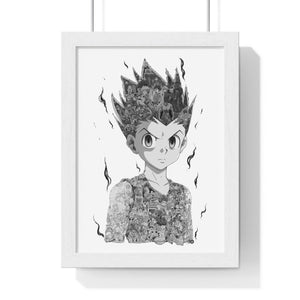 GON BLACK & WHITE FRAMED POSTER GON BLACK & WHITE FRAMED POSTER