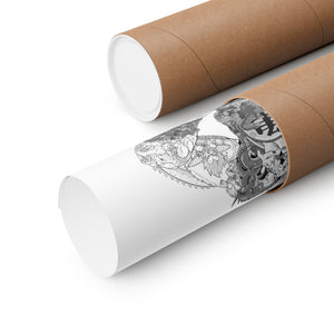 KID GOKU BLACK & WHITE POSTER KID GOKU BLACK & WHITE POSTER