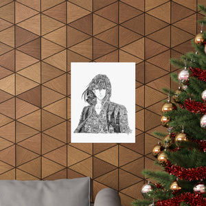 HOWL BLACK & WHITE POSTER HOWL BLACK & WHITE POSTER