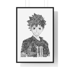 HINATA BLACK & WHITE FRAMED POSTER HINATA BLACK & WHITE FRAMED POSTER