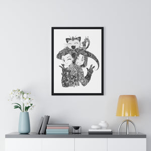 TEAM ROCKET BLACK & WHITE FRAMED POSTER TEAM ROCKET BLACK & WHITE FRAMED POSTER