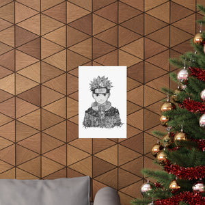 KID NARUTO BLACK & WHITE POSTER KID NARUTO BLACK & WHITE POSTER