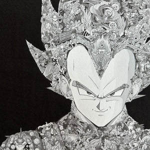 VEGETA WITH STORY PREMIUM T-SHIRT (Art on back - Ship from Viet Nam) VEGETA WITH STORY PREMIUM T-SHIRT (Art on back - Ship from Viet Nam)