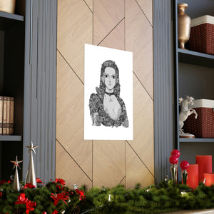 ROBIN BLACK & WHITE POSTER ROBIN BLACK & WHITE POSTER