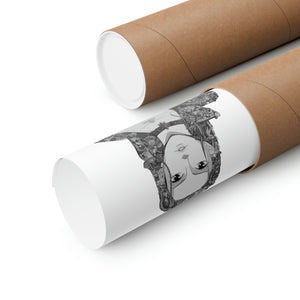 ROBIN BLACK & WHITE POSTER ROBIN BLACK & WHITE POSTER