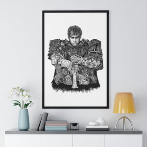 GUTS BLACK & WHITE FRAMED POSTER GUTS BLACK & WHITE FRAMED POSTER