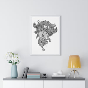 CHOPPER BLACK & WHITE FRAMED POSTER CHOPPER BLACK & WHITE FRAMED POSTER