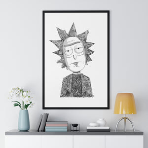 RICK BLACK & WHITE FRAMED POSTER RICK BLACK & WHITE FRAMED POSTER