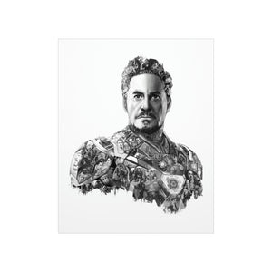 IRON MAN BLACK & WHITE POSTER IRON MAN BLACK & WHITE POSTER
