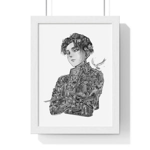 LEVI BLACK & WHITE FRAMED POSTER LEVI BLACK & WHITE FRAMED POSTER