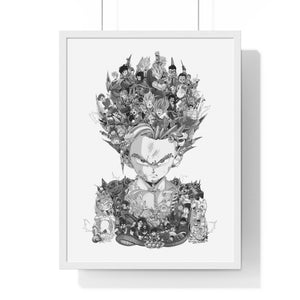 GOHAN BLACK & WHITE FRAMED POSTER GOHAN BLACK & WHITE FRAMED POSTER