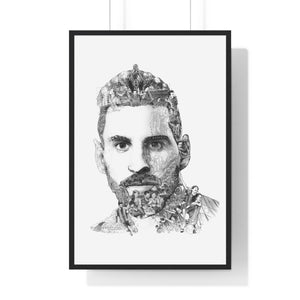 MESSI BLACK & WHITE FRAMED POSTER MESSI BLACK & WHITE FRAMED POSTER