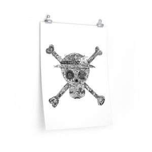 MUGIWARA JOLLY ROGER BLACK & WHITE POSTER (WHITE BG) MUGIWARA JOLLY ROGER BLACK & WHITE POSTER (WHITE BG)