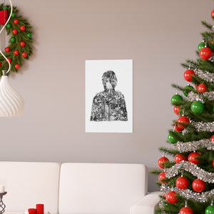 SASUKE BLACK & WHITE POSTER SASUKE BLACK & WHITE POSTER