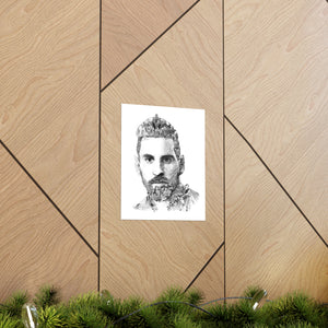 MESSI BLACK & WHITE POSTER MESSI BLACK & WHITE POSTER