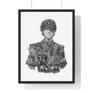 ZUKO BLACK & WHITE FRAMED POSTER ZUKO BLACK & WHITE FRAMED POSTER