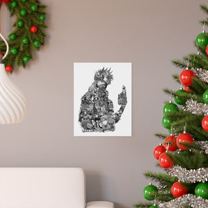 KAKASHI BLACK & WHITE POSTER KAKASHI BLACK & WHITE POSTER