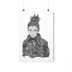 SHIKAMARU BLACK & WHITE POSTER SHIKAMARU BLACK & WHITE POSTER