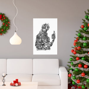 KAKASHI BLACK & WHITE POSTER KAKASHI BLACK & WHITE POSTER