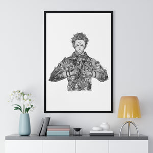 SUKUNA BLACK & WHITE FRAMED POSTER SUKUNA BLACK & WHITE FRAMED POSTER