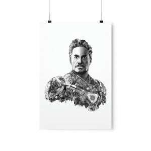 IRON MAN BLACK & WHITE POSTER IRON MAN BLACK & WHITE POSTER