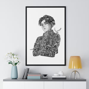 LEVI BLACK & WHITE FRAMED POSTER LEVI BLACK & WHITE FRAMED POSTER